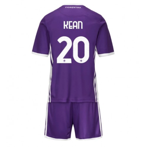 Fiorentina Moise Kean #20 Replika babykläder Hemmaställ Barn 2025-26 Kortärmad (+ korta byxor)